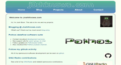 Desktop Screenshot of joshknows.com